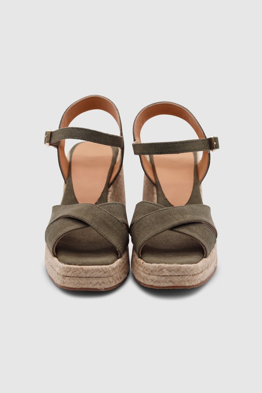 Damen Castaner Espadrilles & Wedges | Thea Canvas Wedge Espadrilles Olive