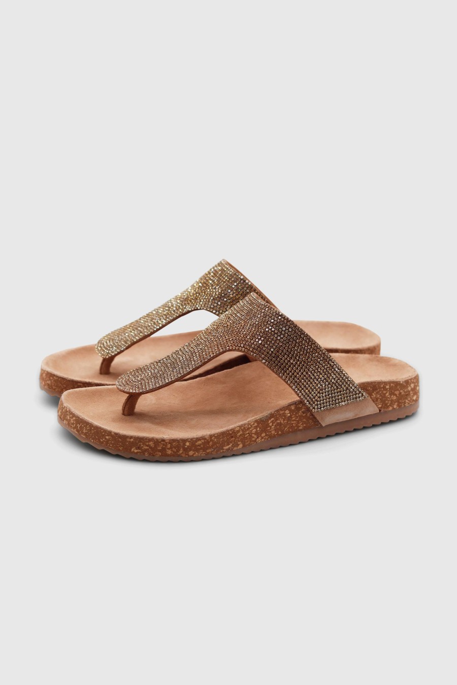 Damen Mosaic Pantoletten & Mules | Dalia Slides Gold Glitter