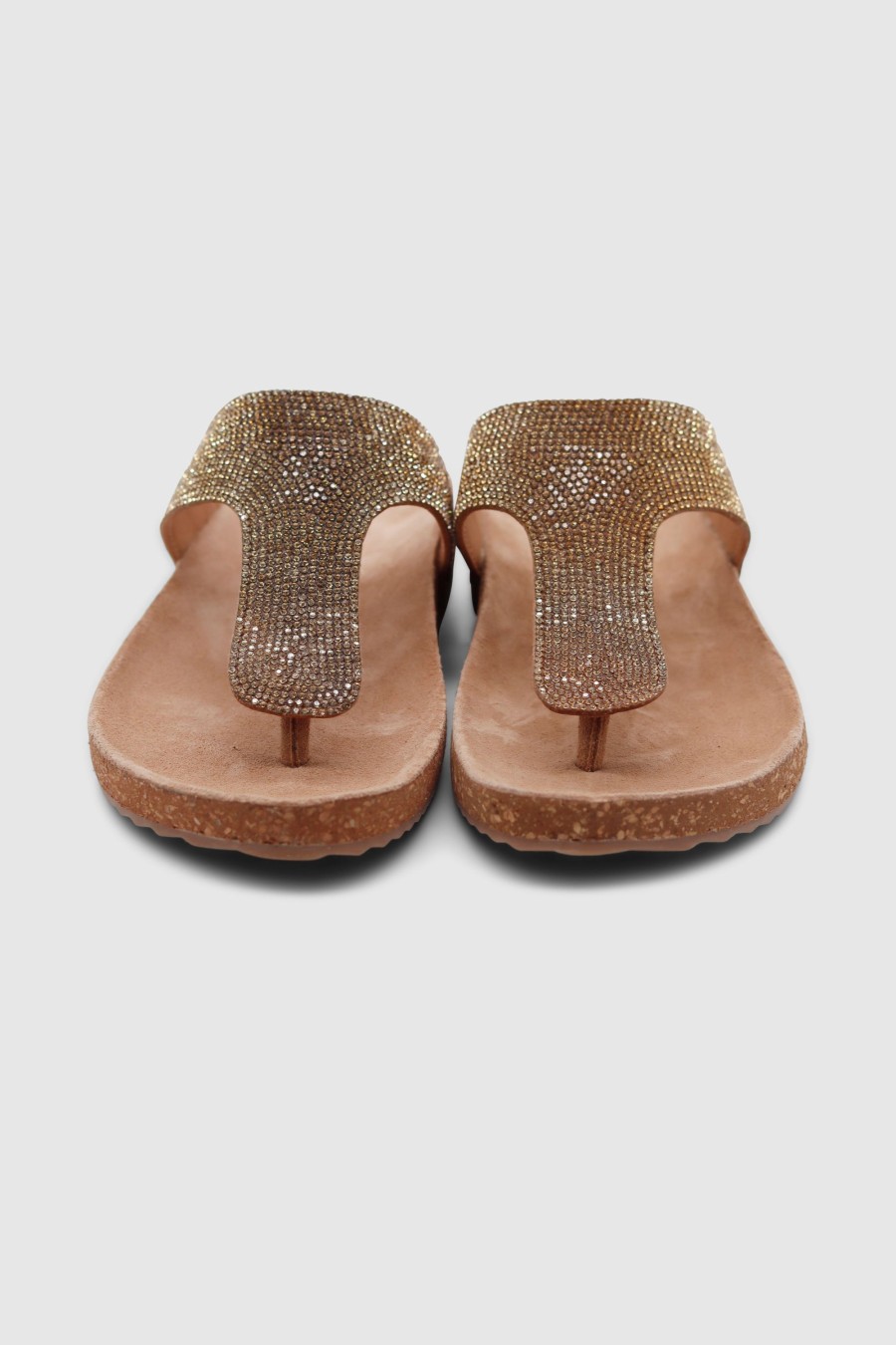 Damen Mosaic Pantoletten & Mules | Dalia Slides Gold Glitter