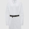 Damen JW Anderson Kleider & Rocke | Padlock Strap Shirt Dress White