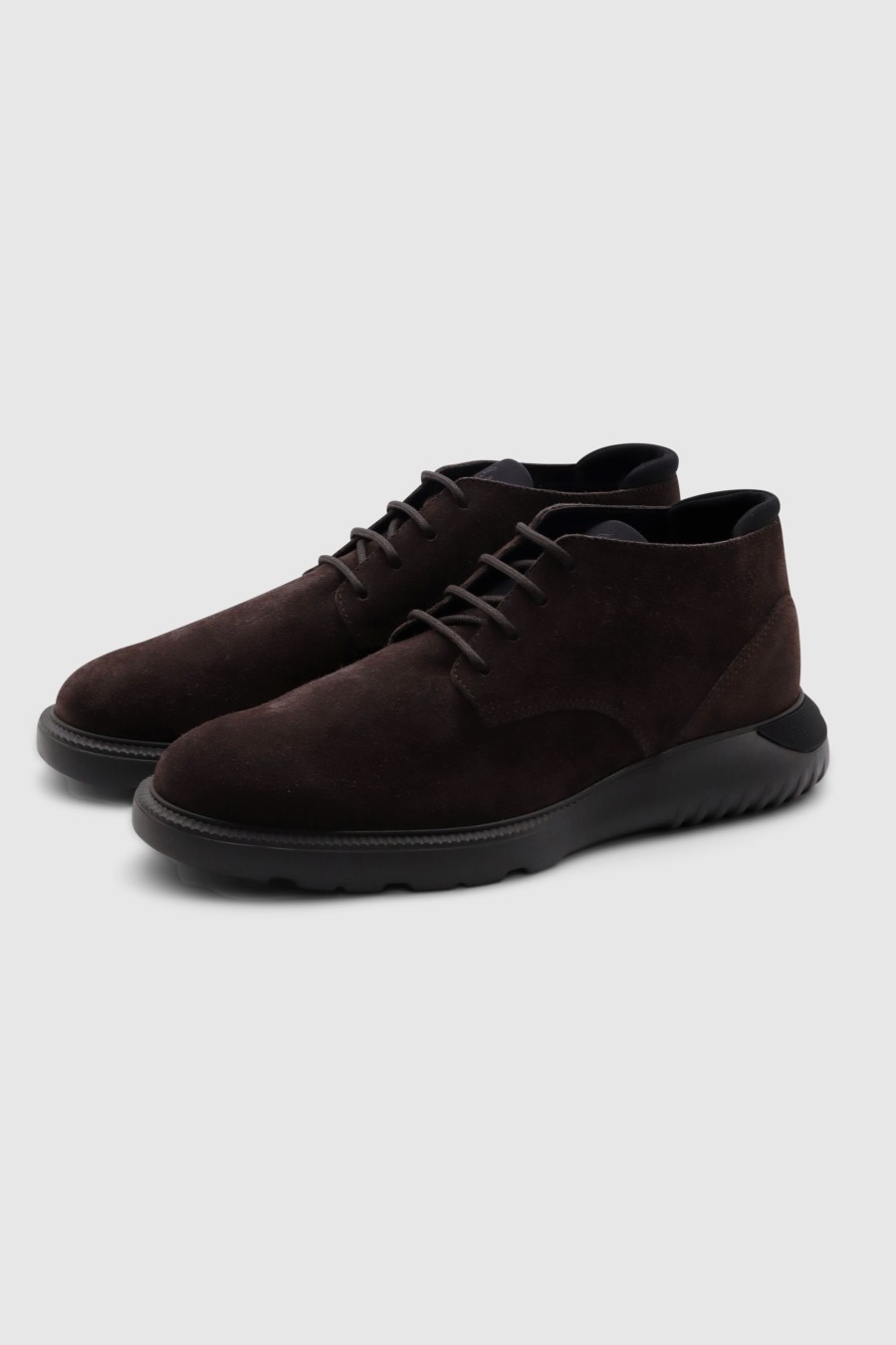 Herren Hogan Business Shoes | H600 Desert Boots Ebano/ Nero