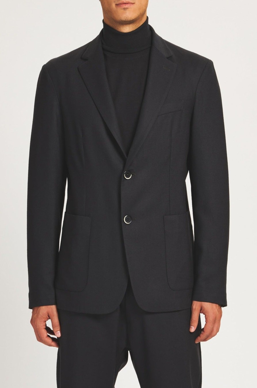 Herren Barena Jacken & Mantel | Borgo Jacket Nero