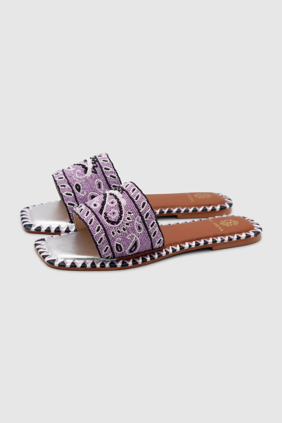 Damen De Siena Pantoletten & Mules | Bandana Flats Lilac