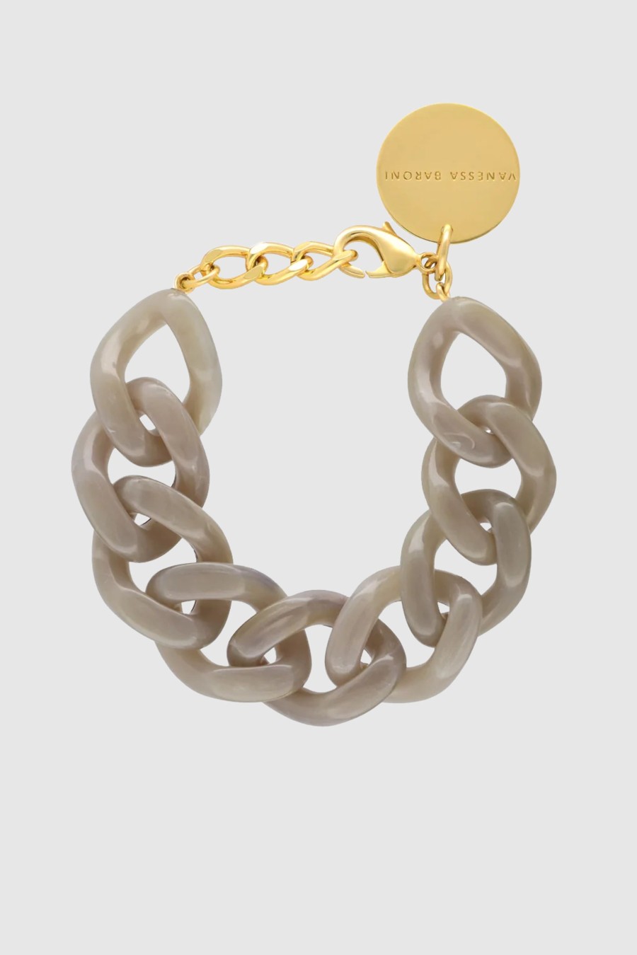 Accessoires Vanessa Baroni Schmuck | Flat Chain Bracelet Light Taupe