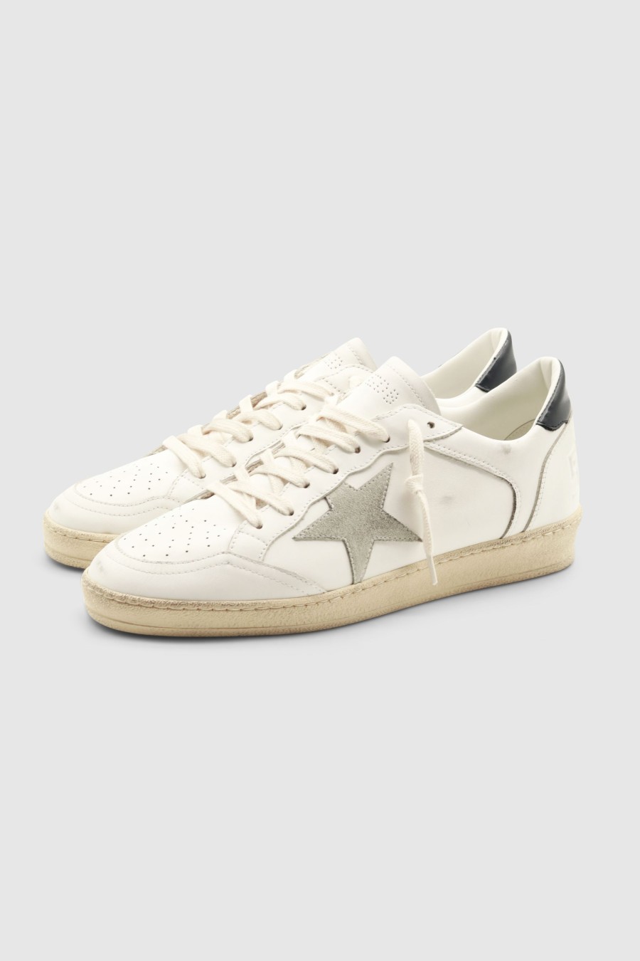 Herren Golden Goose Sneaker | Ball Star Sneaker White/ Ice/ Night Blue