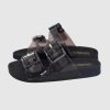 Damen Colors of California Pantoletten & Mules | Monochrome Jelly Pantolette Black