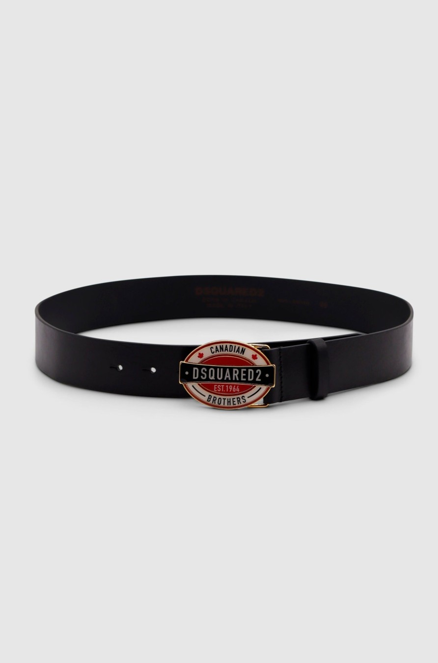 Accessoires DSquared2 Gurtel | Canadian Brothers Belt Black | M1165