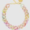 Accessoires Vanessa Baroni Schmuck | Flat Chain Necklace Neon Rainbow