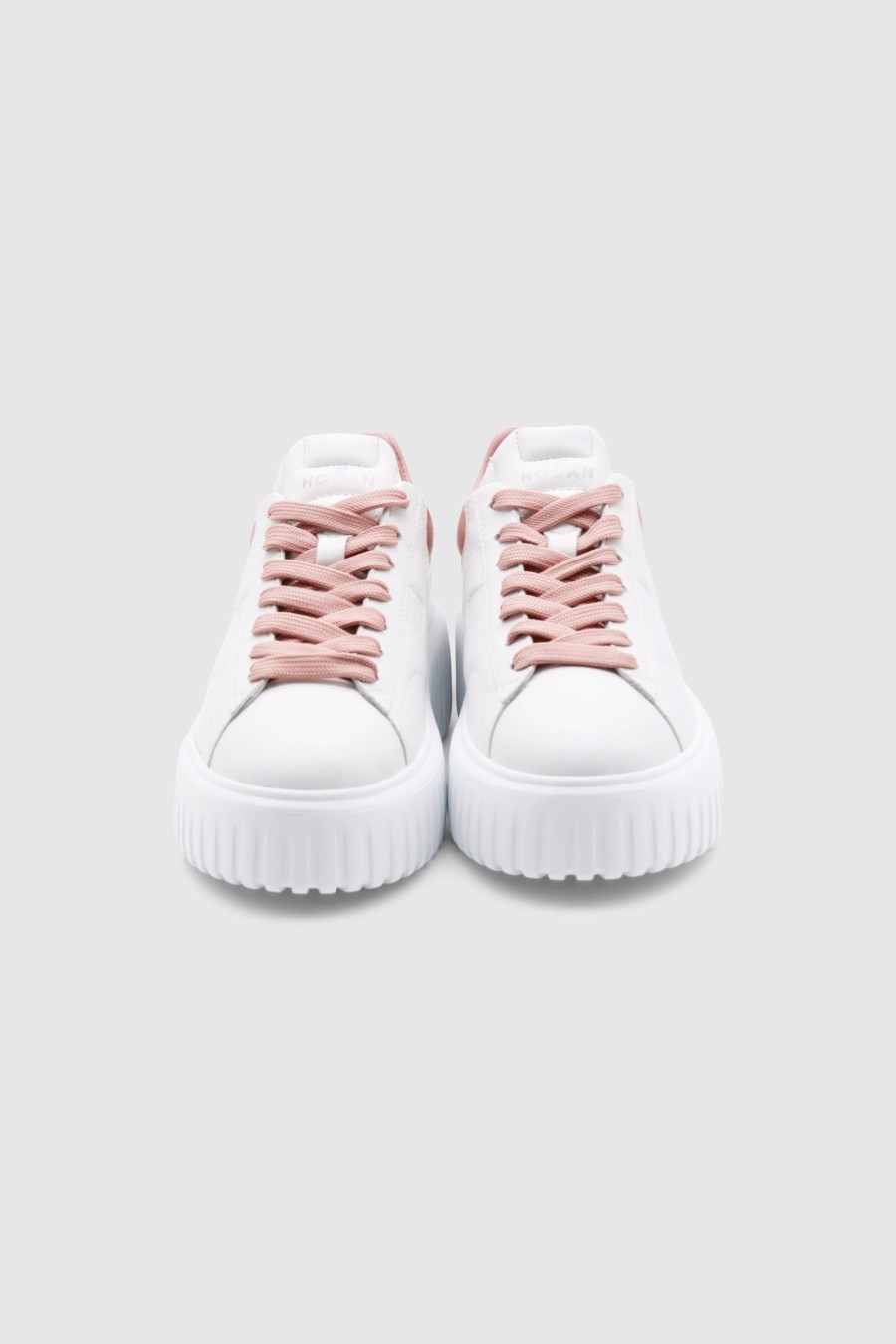 Damen Hogan Sneaker | H-Stripes Sneaker White/ Rose