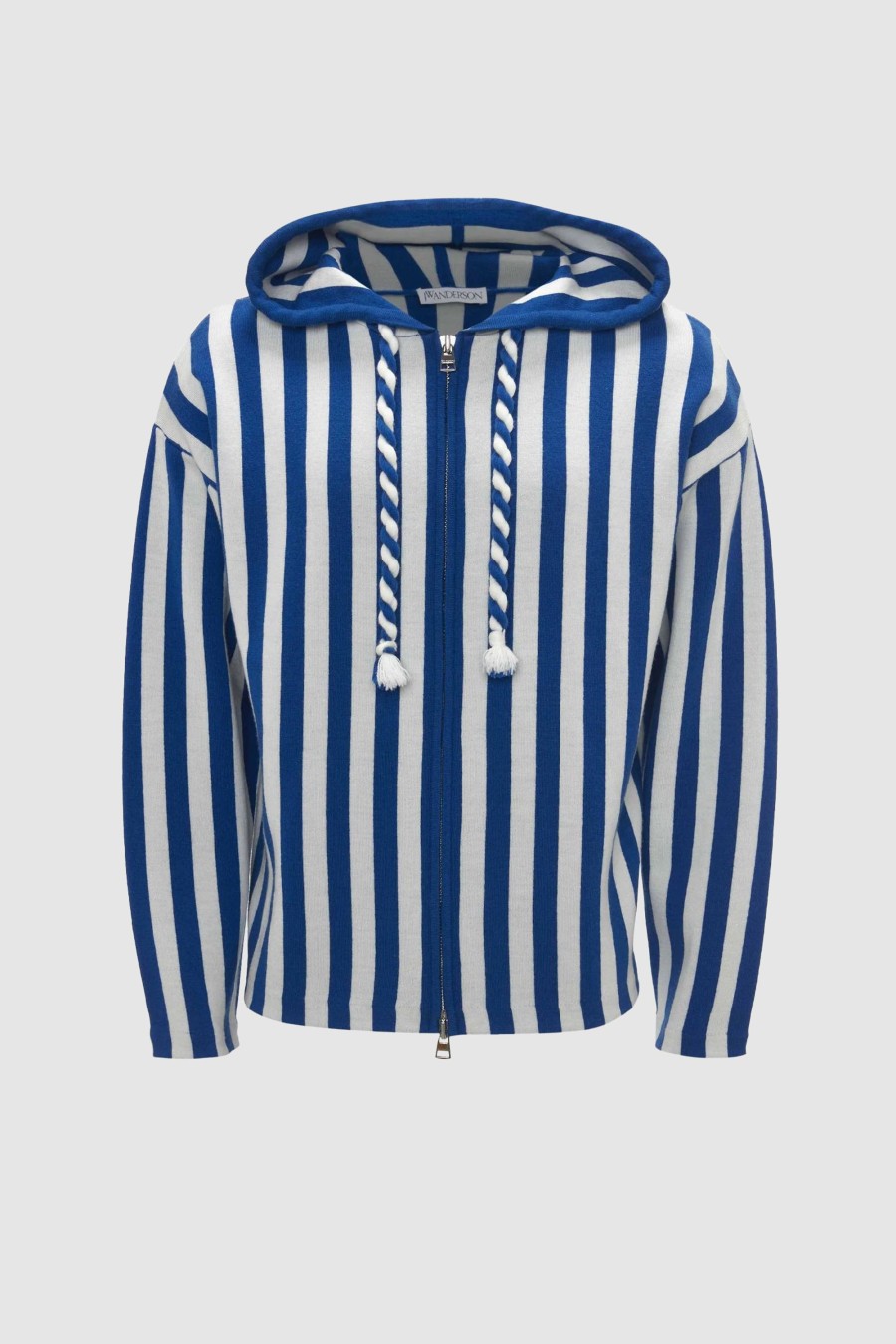 Herren JW Anderson Pullover | Hoodie Striped Zipped Anchor