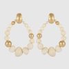 Accessoires GAS Bijoux Schmuck | Biba Earrings White/ Gold