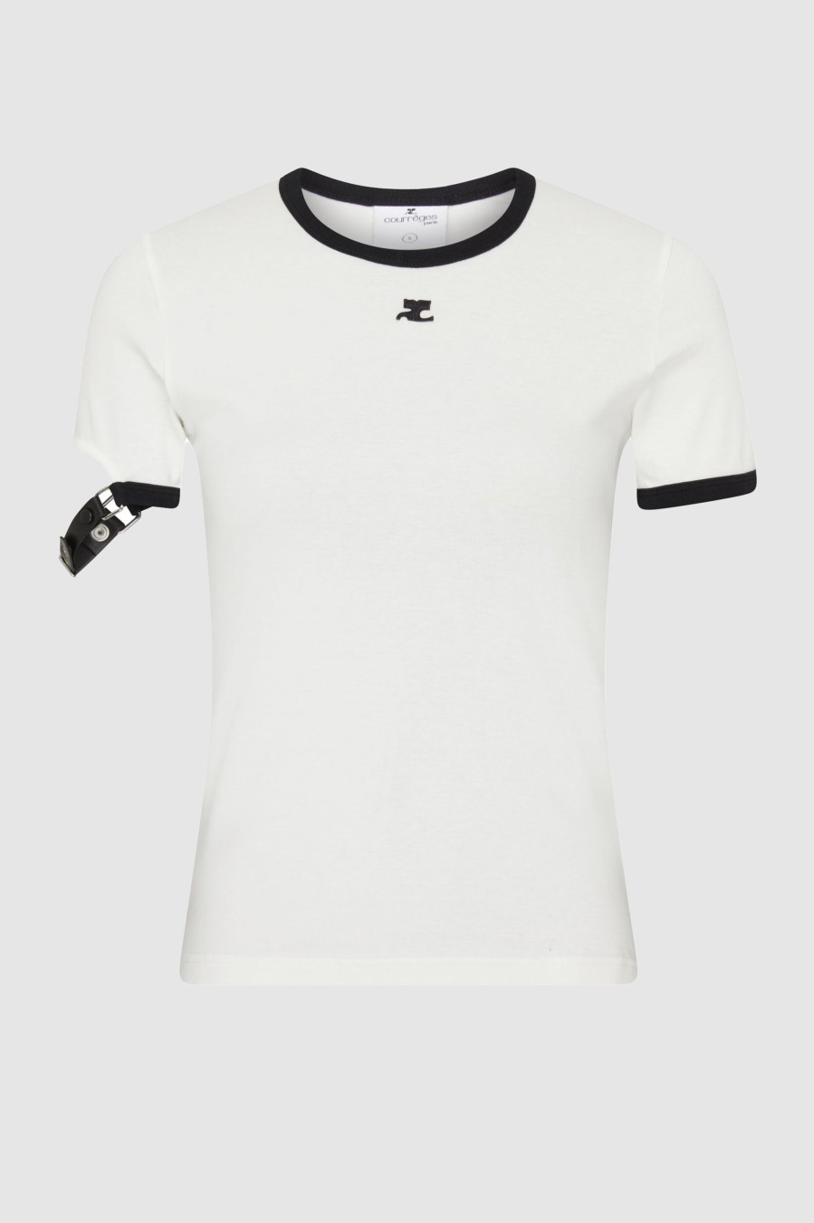 Damen Courrèges Shirts & Longsleeves | Shirt Buckle Contrast