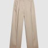 Damen Golden Goose Hosen & Jumpsuits | Wide Leg Pants Roasted Cashew